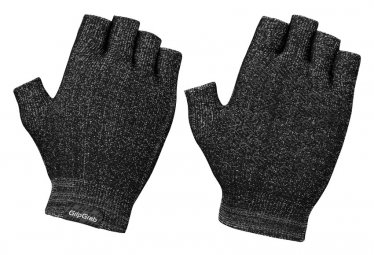 GripGrab freedom gestrickter kurzfingerhandschuh schwarz