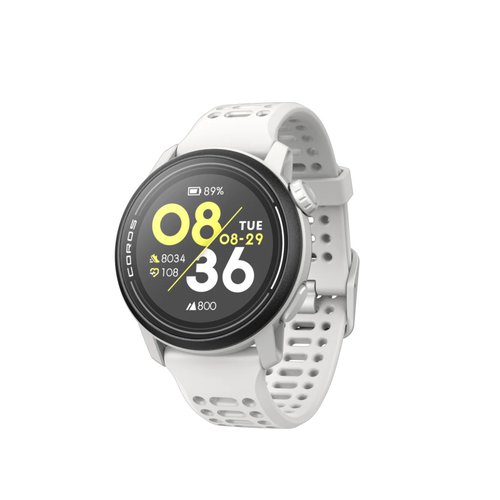 Coros Uhr Pace 3 GPS Weißes Silikon