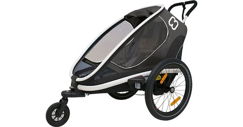 Hamax Fahrradanhänger OUTBACK ONE Einsitzer (incl. bicycle arm & stroller wheel) reclining, grau