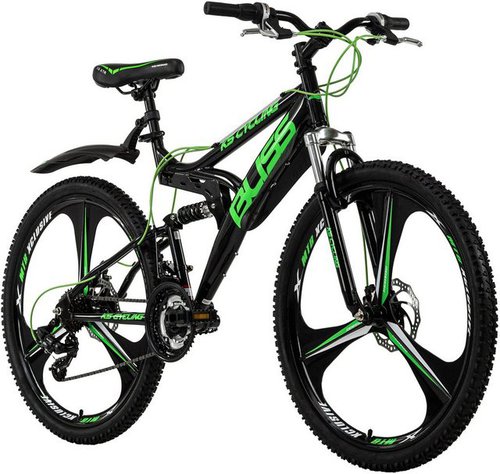 Ks Cycling Mountainbike Bliss, 21 Gang Shimano Tourney Schaltwerk, Kettenschaltung, für Herren, Kettenschaltung