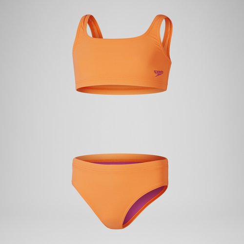 Speedo Mädchen Bikini mit Struktur Orange