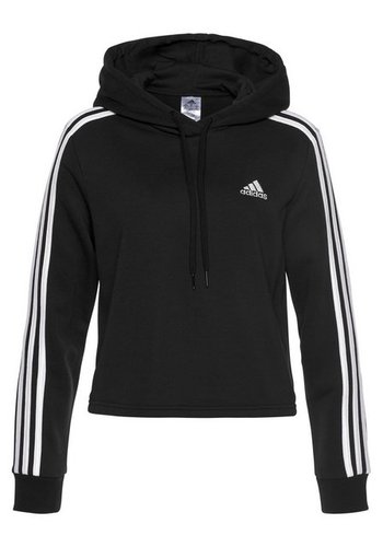 Adidas Kapuzensweatshirt ESSENTIALS 3-STREIFEN CROPPED HOODIE