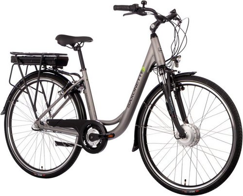 Saxonette E-Bike Advanced Plus, 3 Gang Shimano SHIMANO Nexus Schaltwerk, Nabenschaltung, Frontmotor, 375 Wh Akku, (mit Akku-Ladegerät)