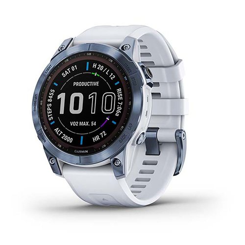 Garmin Fenix 7 Sapphire Solar Watch Weiß