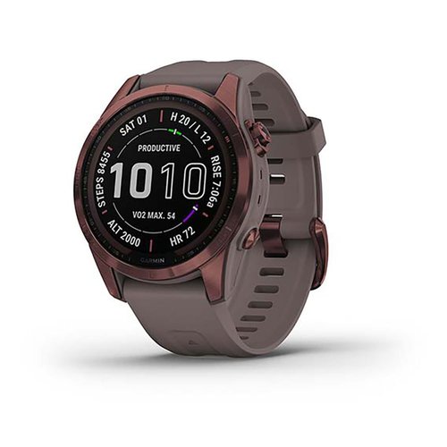 Garmin Fenix 7s Sapphire Solar Watch Braun