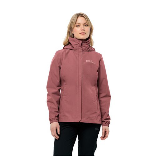 Jack Wolfskin Funktionsjacke STORMY POINT 2L JKT W mit verstaubarer Kapuze, wasserdicht, atmungsaktiv und winddicht