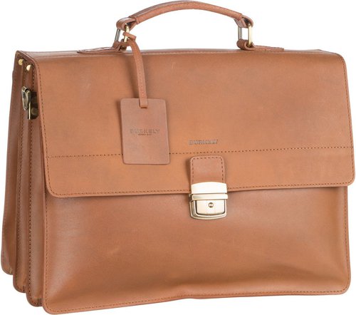 Burkely Vintage Dean Briefcase 6379  in Cognac (14.6 Liter), Aktentasche
