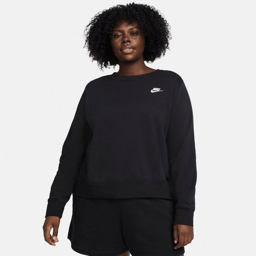 Nike Sweatshirt CLUB FLEECE WOMEN'S CREW-NECK SWEATSHIRT (PLUS SIZE)