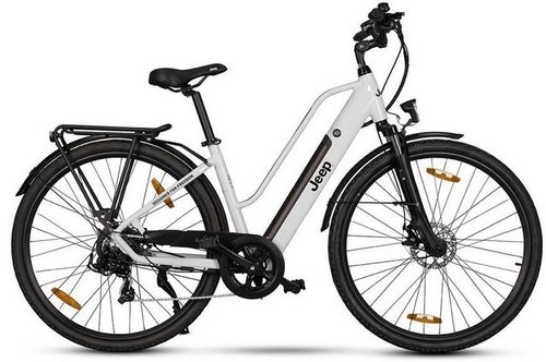 Jeep E-bikes E-Bike TLR 7011, 7 Gang, Kettenschaltung, Heckmotor, (mit Akku-Ladegerät)