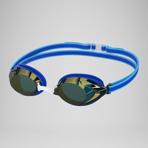 Speedo Vanquisher 3.0 Spiegelbrille Blau/Gold für Kinder