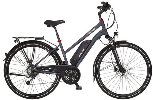 FISCHER DIE FAHRRADMARKE E-Bike VIATOR ETD 2222 422, 24 Gang Shimano Altus Schaltwerk, Kettenschaltung, Heckmotor 250 W, (mit Akku-Ladegerät, mit Werkzeug)