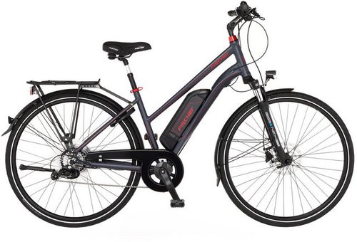 Fischer Fahrrad E-Bike VIATOR 1.0 Damen 422, 8 Gang, Kettenschaltung, Heckmotor, 422 Wh Akku