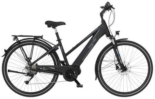 Fischer Fahrrad E-Bike VIATOR 4.1i Damen 504, 9 Gang, Kettenschaltung, Mittelmotor, 504 Wh Akku