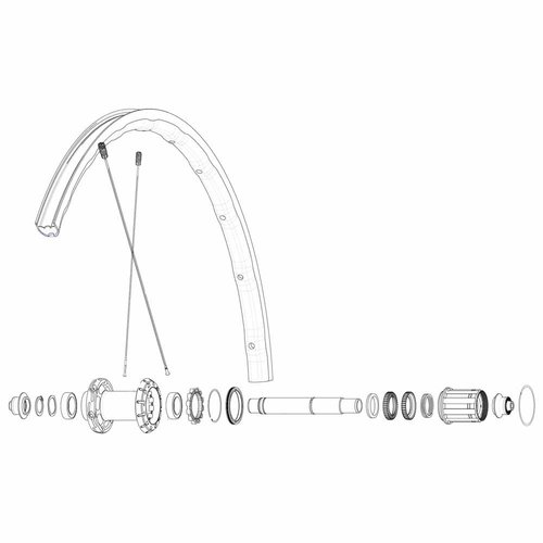 Mavic Kit 12 Rear Ksyrium Sl Nds Speichen