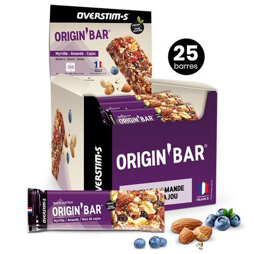Overstims Origin Bar Energie-riegel-box Cashewnüsse Und Erdnüsse 25 Einheiten