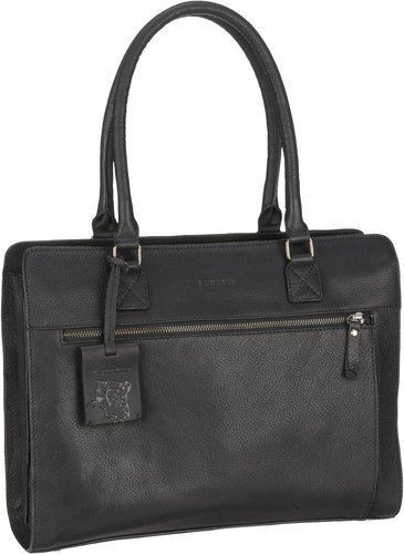 Burkely Antique Avery Handbag M 14'' 7001  in Schwarz (10.4 Liter), Aktentasche