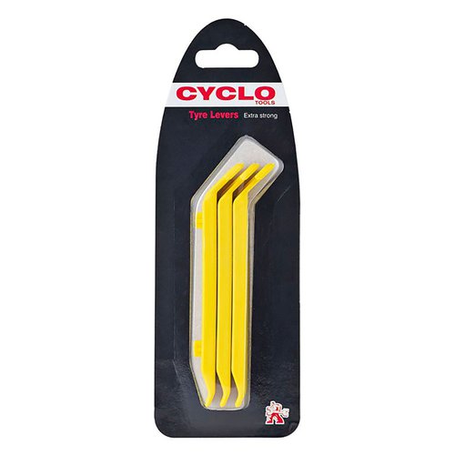 Cyclo Nylon Tyre Levers Kit 3 Units Gelb