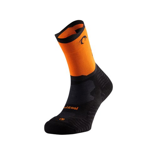 Lurbel Socken Rise Five Schwarz Orange, Größe L