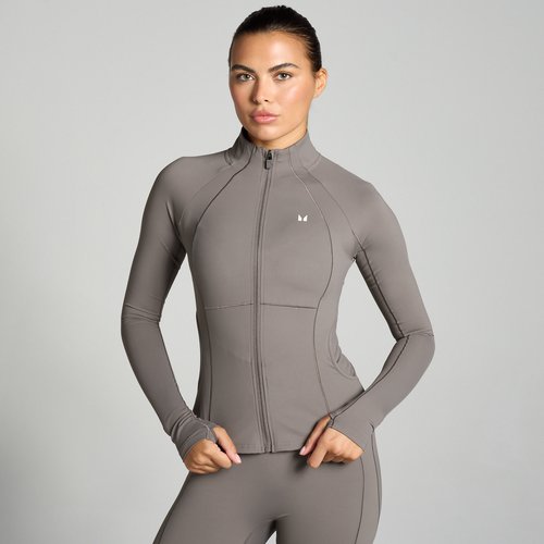MyProtein MP Damen Tempo Ultra Curved Seam Jacke – Dunkler Trüffel - L
