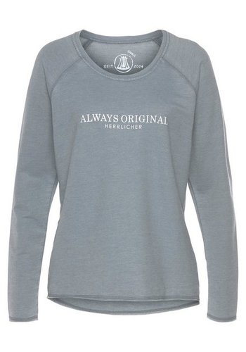Herrlicher Sweatshirt FREYA SWEAT mit Statement Print "Always Original