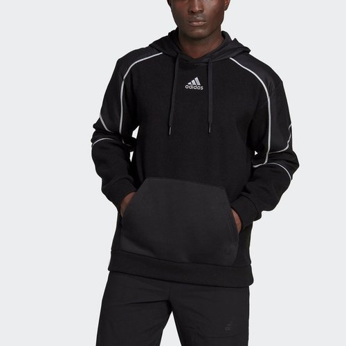 Adidas Sweatshirt ESSENTIALS REFLECT IN THE DARK POLAR FLEECE HOODIE