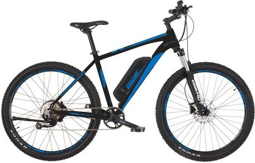 Fischer Fahrrad E-Bike Mountainbike MONTIS EM 1922 422 - 27,5 Zoll, 9 Gang Shimano Altus Schaltwerk, Kettenschaltung, Heckmotor, 422 Wh, (mit Schloss), Pedelec, Elektrofahrrad für Damen u. Herren, MTB