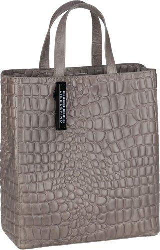 liebeskind berlin Shopper Paper Bag Tote M Croco Honey Grey (15.3 Liter)