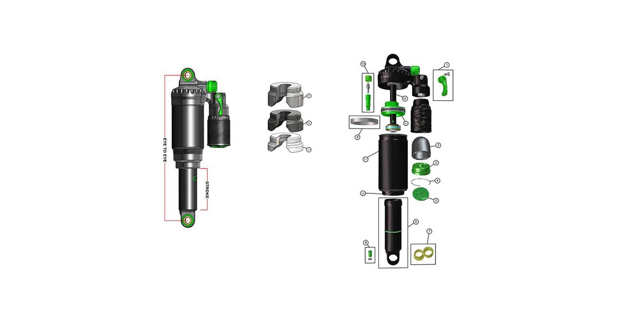 Topaz Damper Rebuild Kit Schwarz