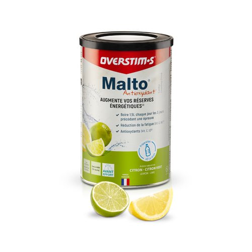 Overstims Malto Antioxidantien-Energiegetränk 450g Zitrone Limette