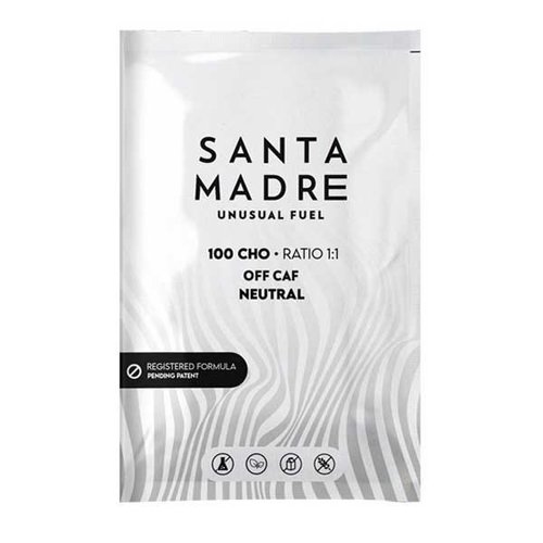 Santa Madre Unusual Fuel 100cho Single Dose 107g Without Flavour Ultra Energetic Powder Box 9 Units Durchsichtig