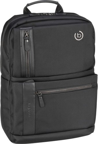 Bugatti Nero Backpack Medium  in Schwarz (18.2 Liter), Laptoprucksack