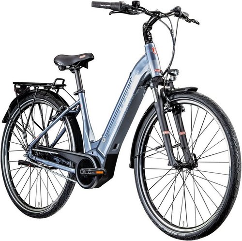 Zündapp E-Bike Cityrad Z909, 7 Gang Shimano Nexus Schaltwerk, Nabenschaltung, Mittelmotor, 400 Wh, Pedelec, Elektrofahrrad für Damen u. Herren