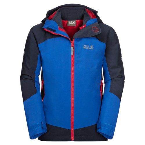 Jack Wolfskin Ropi 3in1 Jacket Kids 3-in-1 Hardshell-Jacke Kinder 92 blau coastal blue
