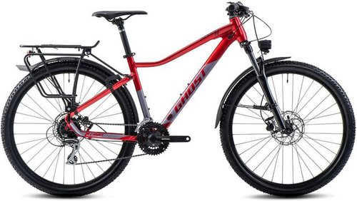 Ghost Trekkingrad Lanao EQ 27.5 AL, 24 Gang Shimano Acera RD-M360 Schaltwerk, Kettenschaltung, für Damen und Herren, Kettenschaltung