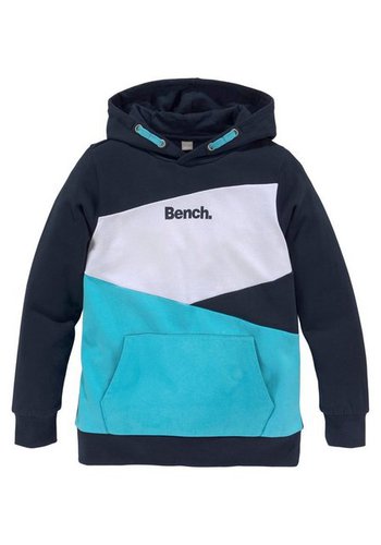 Bench. Kapuzensweatshirt mit asymmetrischer Farbaufteilung mit asymmetrischer Farbaufteilung