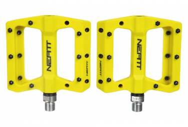 Neatt paar composite 8 pin flat pedals gelb