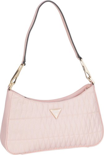 Guess Handtasche Layla Top Zip Shoulder Bag Quilted Pink (2.3 Liter)