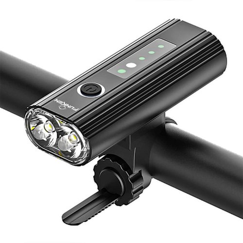 Funken 2x Led Xpg Sensor 3000mah Li-poly Integrated Front Light Schwarz 650 Lumens