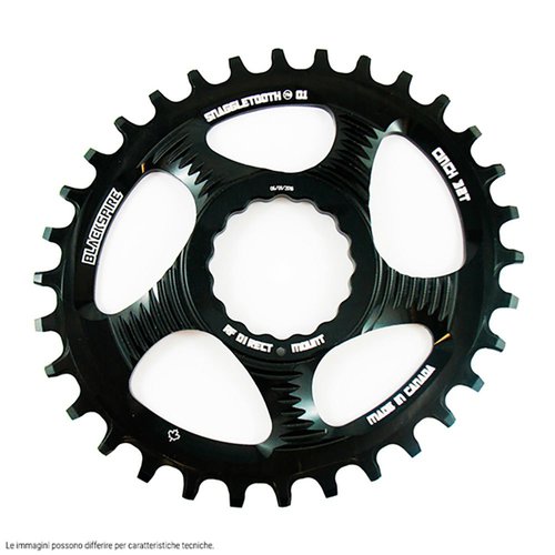 Blackspire Snaggletooth 6 Mm Offset Oval Chainring Schwarz 34t