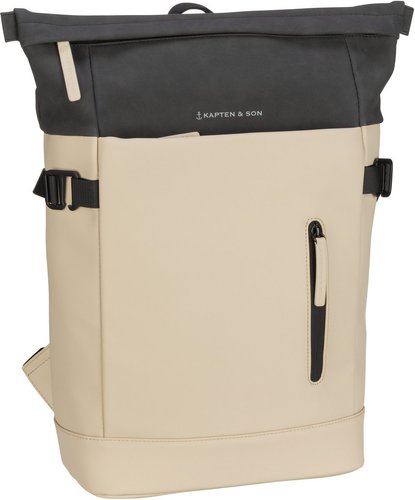 Kapten & Son Aarhus  in Cream Black (14 Liter), Rucksack / Backpack