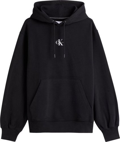 Calvin Klein Jeans Kapuzensweatshirt MICRO MONOLOGO HOODIE (1-tlg) mit Bio Baumwollanteil