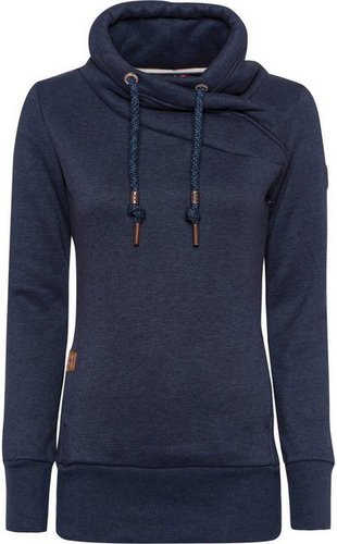 Ragwear Plus Sweatshirt NESKA PLUS mit asymmetrischem Schalkragen