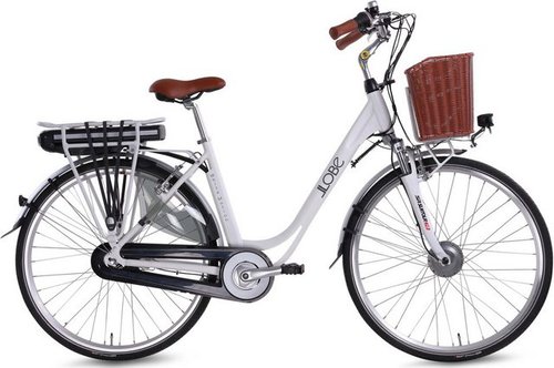 Llobe E-Bike WhiteMotion 3.0, 13Ah, 7 Gang Shimano, Nabenschaltung, Frontmotor, 468 Wh Akku