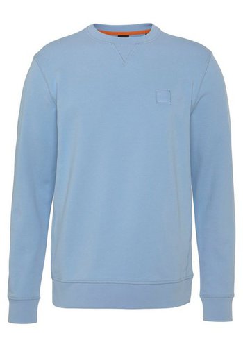 Boss Orange Sweater Westart (1-tlg) mit sportlich wirkenden Overlocknähten