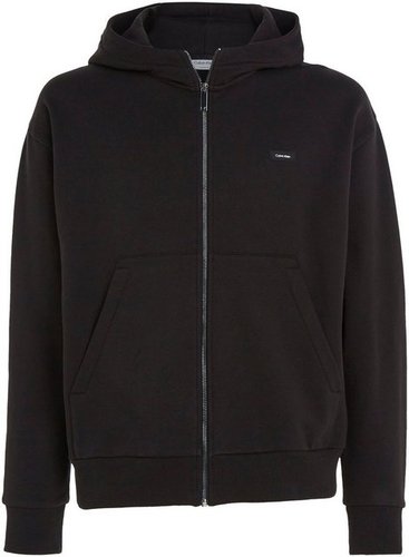 Calvin Klein Kapuzensweatshirt mit aufgenähtem CK-Badge auf der Brust