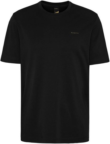 Bugatti Kurzarmshirt mit Logostickerei