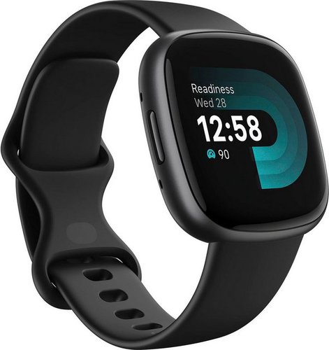 Fitbit Versa 4 Fitness-Smartwatch Smartwatch (FitbitOS5), inkl. 6 Monate Fitbit Premium Mitgliedschaft