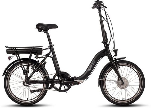 Saxxx E-Bike Compact Plus S, 3 Gang, Nabenschaltung, Frontmotor, 374 Wh Akku