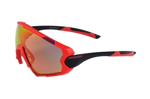 Eltin Full Oversize Sonnenbrille RotSchwarz