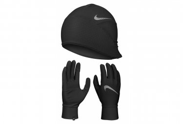 Nike essential running black herren mutze   handschuhe